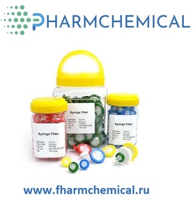 Шприцевой фильтр мембранный 0,22 мм, 30,0 мм, нестерильно, 50 штук, PVDF Шприцевой фильтр мембранный 0,22 мм, 30,0 мм, нестерильно, 50 штук, PVDF